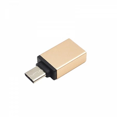 USB-C 3.1 Type-C - USB 3.0 OTG adapter, arany
