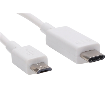 USB- micro usb kábel fehér