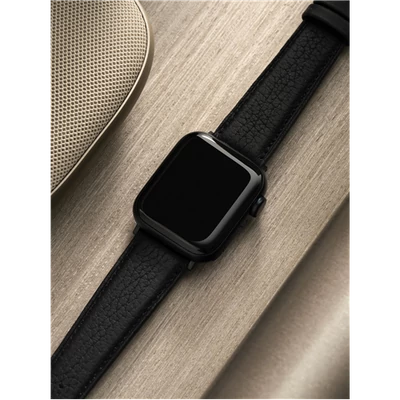 Xpro smartwatch band fekete bőr hosszú 42/44mm