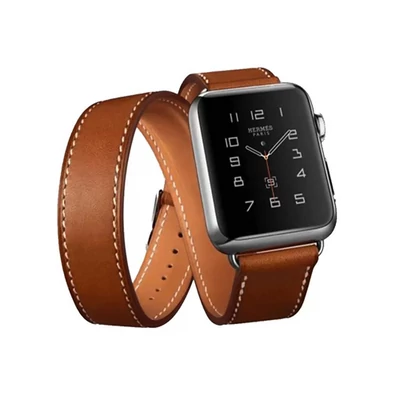 Apple Watch átkötős szíj. Brown. 42mm / 44mm / 45mm