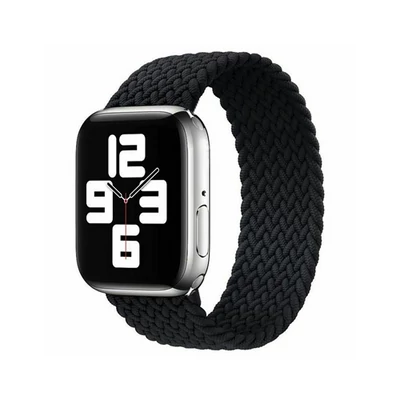 Apple Watch fonott körpánt szíj fekete 38mm / 40mm / 41mm S méret