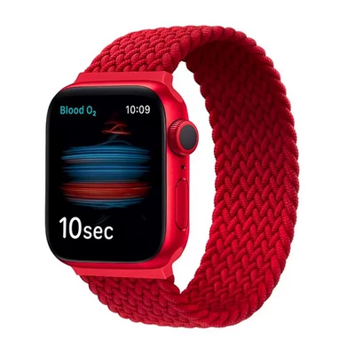 Apple Watch fonott körpánt szíj piros 42mm / 44mm / 45mm M méret