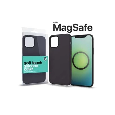 XPRO™ MagSafe rögzítésű Soft Touch Szilikon tok Apple Iphone 16 fekete