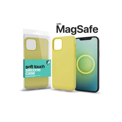 XPRO™ MagSafe rögzítésű Soft Touch Szilikon tok Apple iPhone 16 Pro készülékhez - sárga