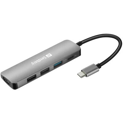 Sandberg USB-C Dock HDMI+3xUSB+PD 100W