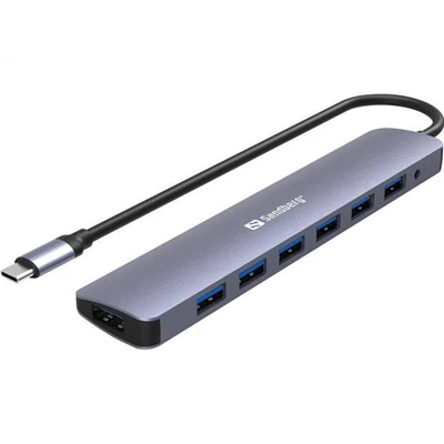 Sandberg USB-C to 7 x USB 3.0 Hub