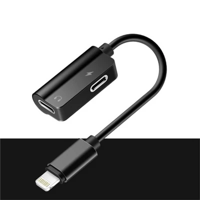 ROCK adapter két lightning konektorral Apple iPhone fekete 