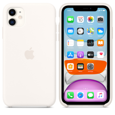 iPhone 11 Silicone Case- White
