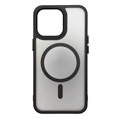 iPhone 11 Pro Max fekete szilikon tok MagSafe kompatibilitással