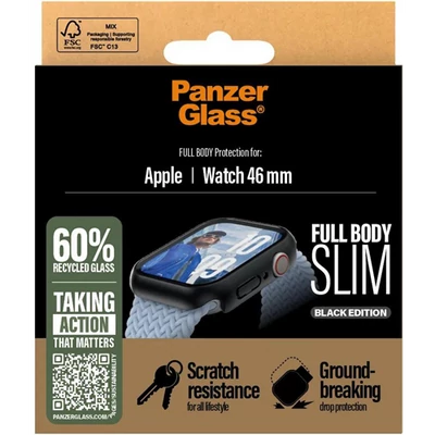 PanzerGlass Screen Protector Snappie Full body Slim transparent Apple Watch Series 10 46mm