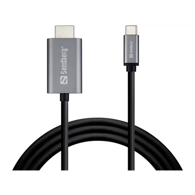 USB-C to HDMI Cable 2M USB-C to HDMI Cable 2M, 2 m, MPN: 136-21, Sandberg