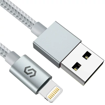 Lightning Cable MFI 2m silver