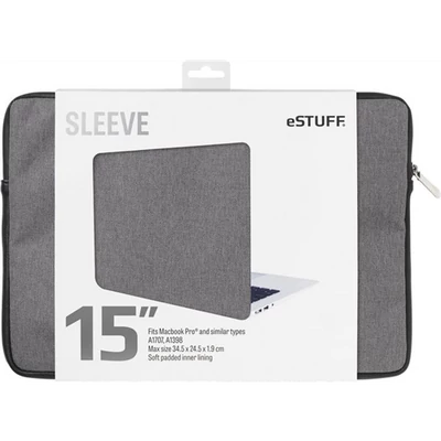 eStuff 15" MacBook (Air, Pro) Sleeve, Grey