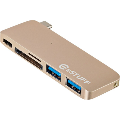 USB C Slot-in Hub Gold