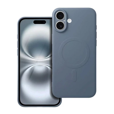 Silicone Mag Cover tok MagSafe kompatibilis iPhone 17 világoskék