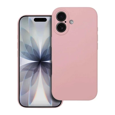iPhone 17 szilikon tok, púderrózsaszín