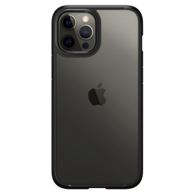Spigen Crystal Hybrid, black - iPhone 12 Pro Max