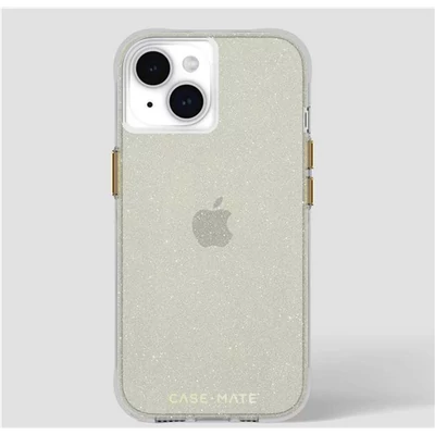 Case Mate Sheer Crystal case, champagne gold - iPhone 15