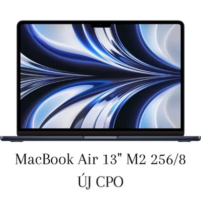 CPO MacBook Air 13” M2 256/8 Éjfekete