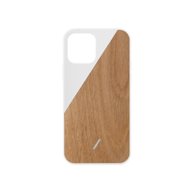 Native Union Clic Wooden, white - iPhone 12/12 Pro