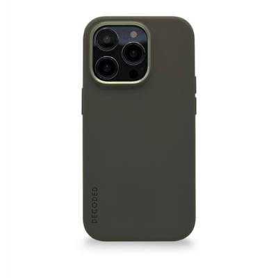 Decoded Silicone BackCover, olive - iPhone 14 Pro