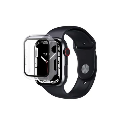 eSTUFF Titan Shield Full Body Screen Protector for Apple Watch Series 9/8/7 45 mm - Clear