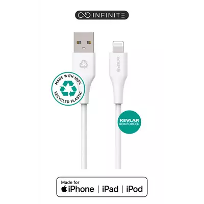 INFINITE USB-A to Lightning , Cable MFI 1m White