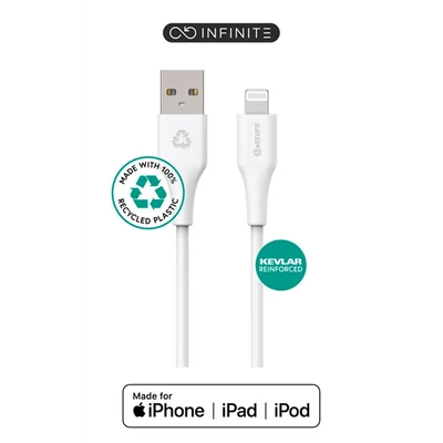 INFINITE USB-A to Lightning , Cable MFI 1m White