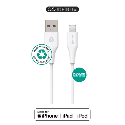 INFINITE USB-A to Lightning , Cable MFI 1m White