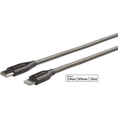 eSTUFF Gunmetal USB-C to Lightning 1,0m