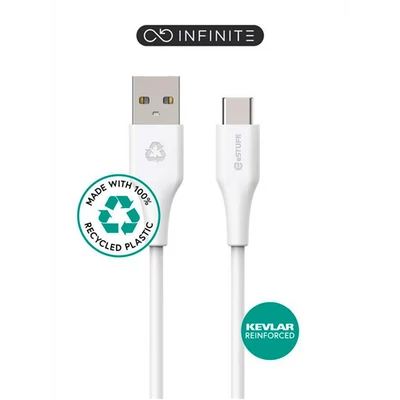 eSTUFF INFINITE USB-C to USB-A töltő/ adatkábel 1M