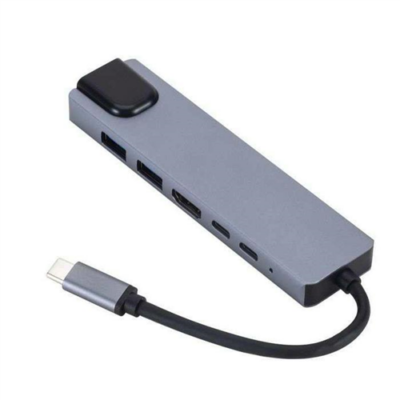 eSTUFF USB-C 6 az 1-ben Mobile HUB, 3.2 Gen (HDMI, RJ45, USB2.0)
