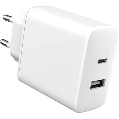 eSTUFF Home Charger USB-C PD 20W + USB-A 12W