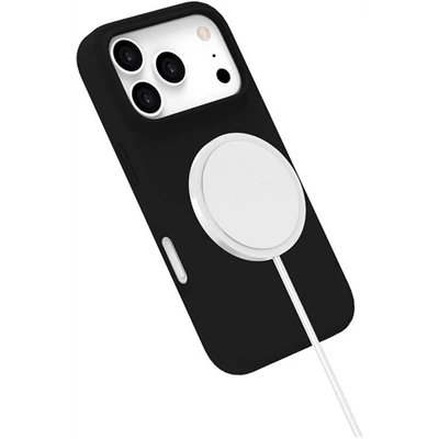eSTUFF iPhone 17 Pro INFINITE ROME Magnetic Silicone Cover - Black