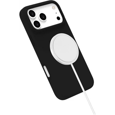 eSTUFF iPhone 17 Pro Max INFINITE ROME Magnetic Silicone Cover - Black