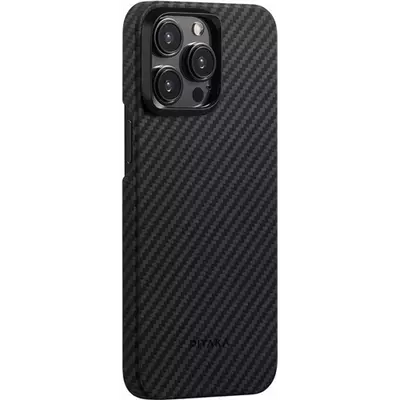 Pitaka MagEZ 4 1500D case, black/grey twill - iPhone 15 Pro