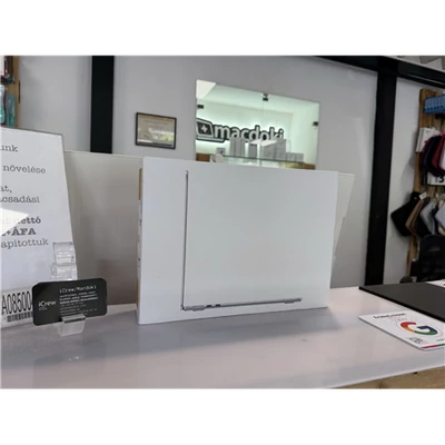 MacBook Air 13" M3 512/8 Silver bontott doboz ÚJ HUN bill. ÁFÁS