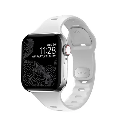 Nomad Sport Slim Strap S/M, white - Apple Watch 7 (41mm)/6/SE/5/4 (40mm)/3/2/1 (38mm)