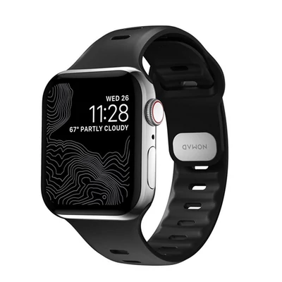 Nomad Sport Slim Strap M/L, black - Apple Watch 7 (45mm)/6/SE/5/4 (44mm)/3/2/1 (42mm)