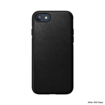 Nomad Modern Leather Case, black - iPhone SE