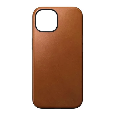 Nomad Modern Leather Case, english tan - iPhone 15