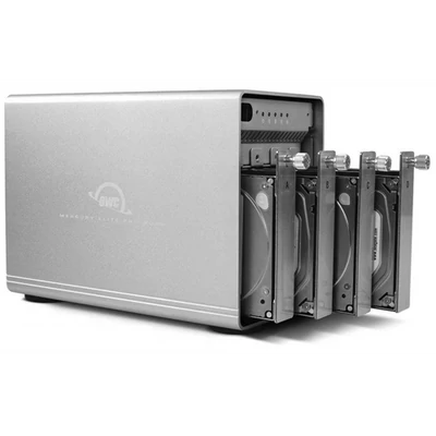 96TB OWC Mercury Elite Pro Quad RAID 4 Bay solution with USB 3.1 Gen 2, with Softraid for OWC, RAID 0/1/4/5/1+0