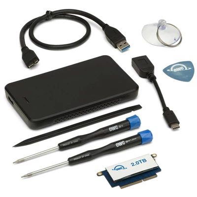 2.0TB (1920GB  after OP) Aura Pro NT for 2016-2017 TB3 non-Touchbar MBP Enduser Retail Kit : Drive and Installation ToolKit + 1TB Transfer H