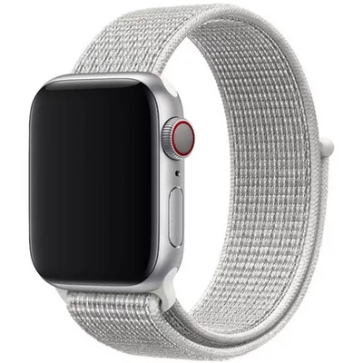 Apple Watch 38/40/41/42mm tépőzáras szíj - fehér