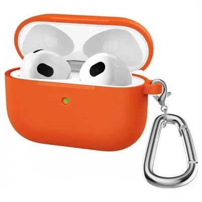 Airpods Pro V3 szilikon tok narancs