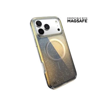 Speck Hyper Mirror Glitter/Silver Metallic MagSafe tok iPhone 17 Pro Max készülékhez