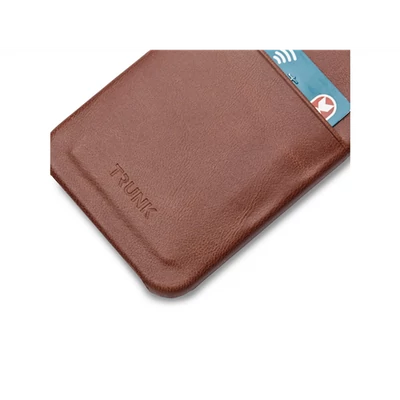 Trunk TR-BC1254-BRW iPhone 12 Mini Backcover Brown Leather Cover