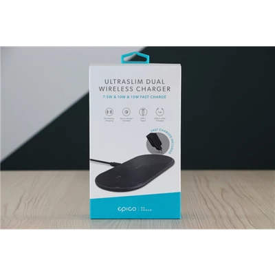 Használt Epico Ultraslim DUAL wireless charger US-2702