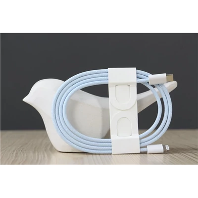 Újszerű Apple USB-C to Lightning fonott kék kábel  US-6778