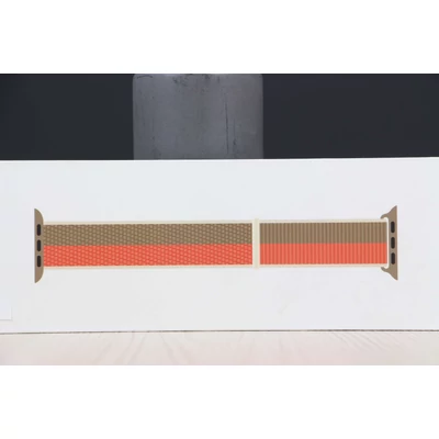 Újszerú Apple Watch 45mm Pink Pomelo/ Tan Sport Loop US-5756